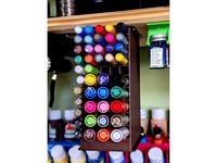 Art Paint Pen holder. Under shelf mount or desktop. by iliketodesign