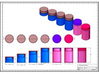 Screw Top Jewelry and Small Part containers by MakerBeck