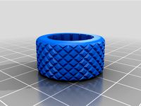 Ender 3 V2 Knurling Style Tension Knob Cover (More grip and screw hole) by trashpanda3000
