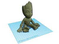 Baby Groot Vase with Water Drain (Low Res) by helmutsc