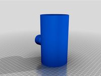 3" PVC Rain Barrel Diverter with 1.25" outlet by mikesshopworks