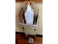 Foot Operated Alcohol Sanitizer Holder by Maker181