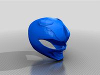 Blue Power ranger wearable helmet  by Leeetech