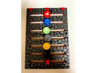 quizzcode's Gloomhaven element table + Round tracker (Separated STL Pieces)  by valvala