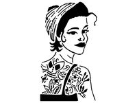 Girl stencil 64 by Longquang