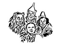 Wizard Of Oz stencil by Longquang
