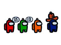 Among Us Ornaments by MyrrhsMakes