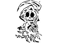 Grim Reaper stencil 13 by Longquang