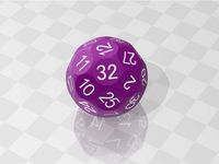 [D32]Truncated Sphere Thirty-two Sided Die by Miyi9155