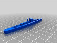 USS Worcester CL144 3D Printing Ready by ShipMaster42