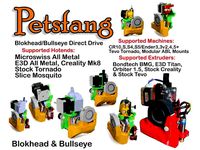 Petsfang Blokhead|Bullseye Direct Drive|BMG|Titan|Orbiter|CR10|S|S4|5 Ender|3|3v2|4|5+|Tornado by dpetsel
