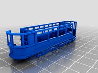 LCC/LT double deck E1 type tram with windscreen by dereksmith