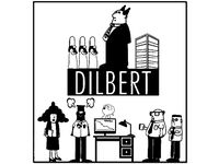 Dilbert silouette artwork by max_loser