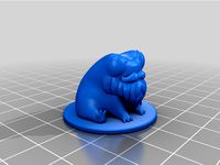 Fred The Frog but he's also got a beard by AdamTKWallace