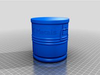 NOC Metals Pail Drum Bucket Vase Mode Pen Holder  by MineeForm