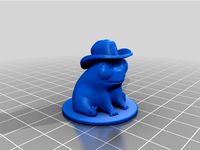 Fred The Frog but he's also a cowboy by AdamTKWallace