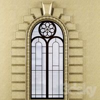 The classical frame of the window