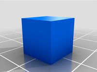 the cube 10 x 10 x 10 mm by 3dluca