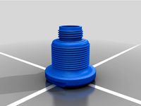 Bulkhead fitting with male hose connection by TrotFox