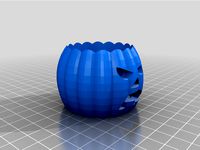 Mini Jack 'o' Lantern for an LED candle by beamakerclub