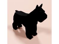 Low Poly Schnauzer Dog by pablogon90