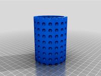 Walled Neovius Pen Holder - triply periodic minimal surface by usinguser