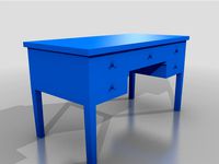 Teak Desk  by MilanGajic