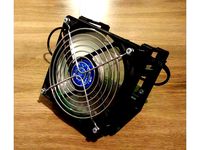 120mm Fan Stand with Powerbank Holder by Zwom