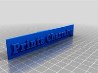 Prints Charming ender 3 nametag by Tanksrop