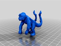 3 Eyed 2 tailed Space Monkey Stargrave Monster Shengrylla by Obsidian_Prime