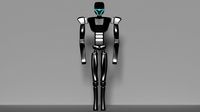 Futuristic Humanoid Cyborg