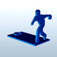 Bowler in bowling motion v2
