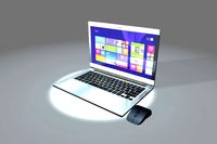 Notebook Low Poly