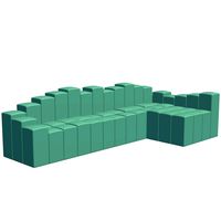 Abstract BenchL shaped cubes v1