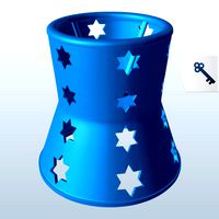 Bell Shape w Star of David Cutouts v1