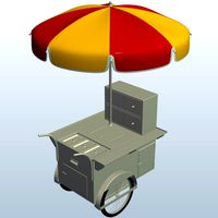 Hot Dog Vending Cart v1