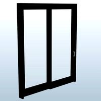 x96 Slider DoorBlack V1