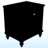 Tradional Night Stand Ebony V1