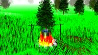 FOREST CAMPFIRE SCENE