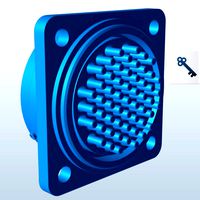 Cylindrical Electrical connector v1