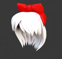 stylized shorthair with a bow