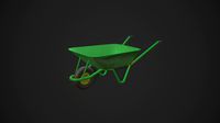 Dirty Wheelbarrow Low-poly