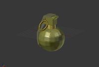 Hand Grenade LowPoly