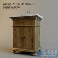 Restoration Hardware St.James Powder Vanity Sink.