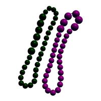 Plastic Beaded Necklace v1