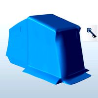 Windbreak Ice Fishing Shelter Closed V1