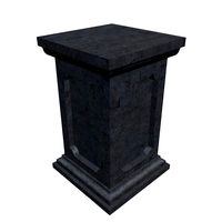 square pedastal