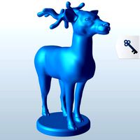 Deer with perpindicular antler v1