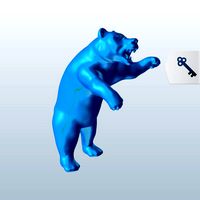 Bear roaring and lunging forward v1