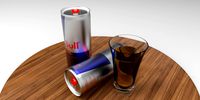 Redbull Can, cold drink
